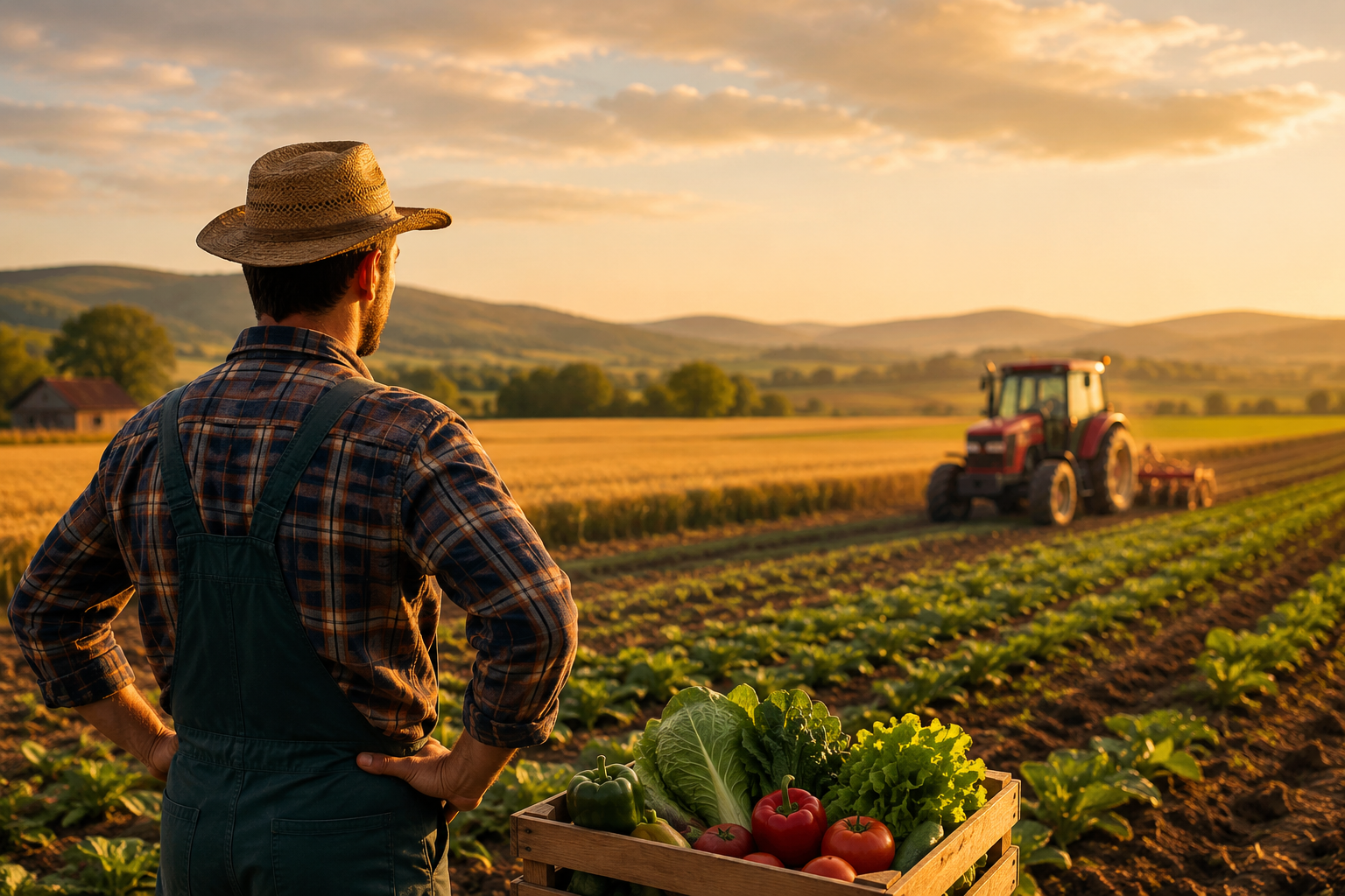 Serbian farmers working in agricultural fields during spring season