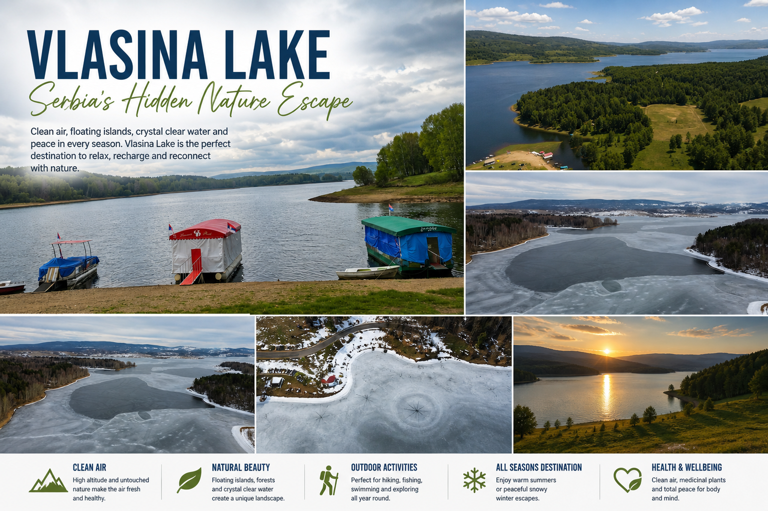 vlasina lake serbia nature mountains floating islands peaceful destination