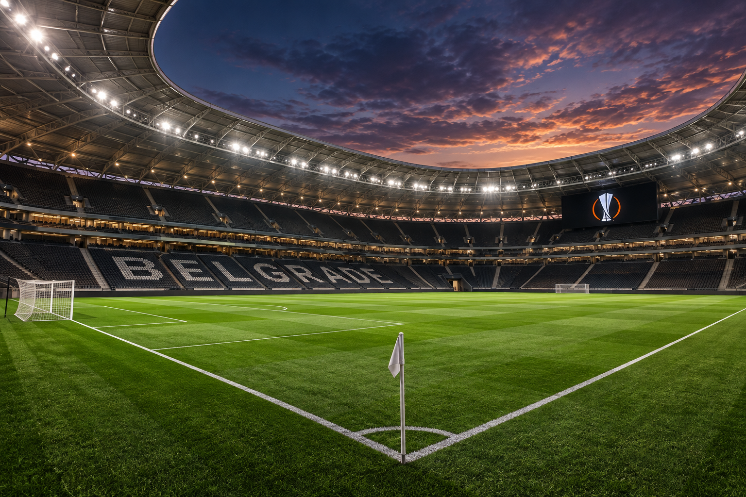 Serbia's National Stadium in Surčin, selected to host the 2029 UEFA Europa League final in Belgrade.