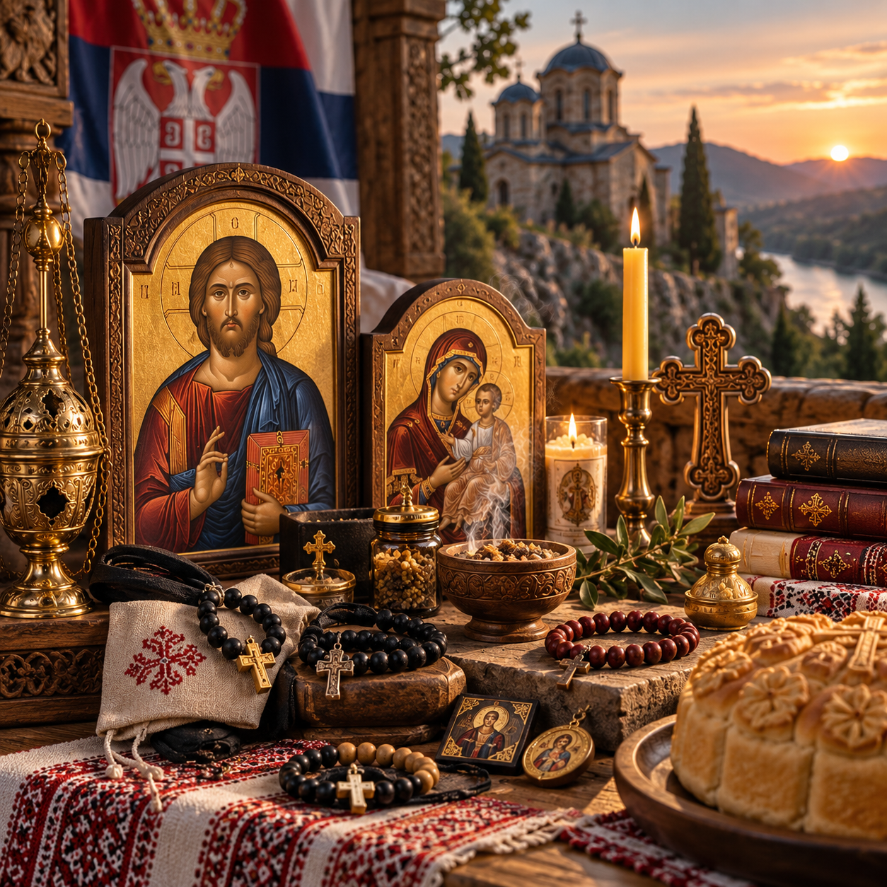 Serbian Orthodox icons, brojanice and traditional products from SvetaZvezda for the Serbian diaspora